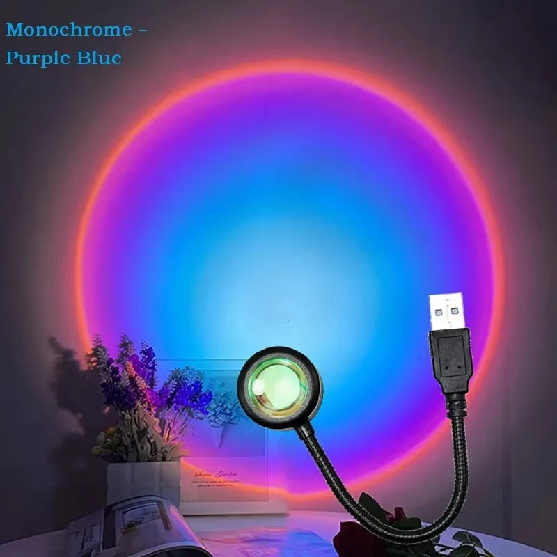 USB Sunset Rainbow Projector Light