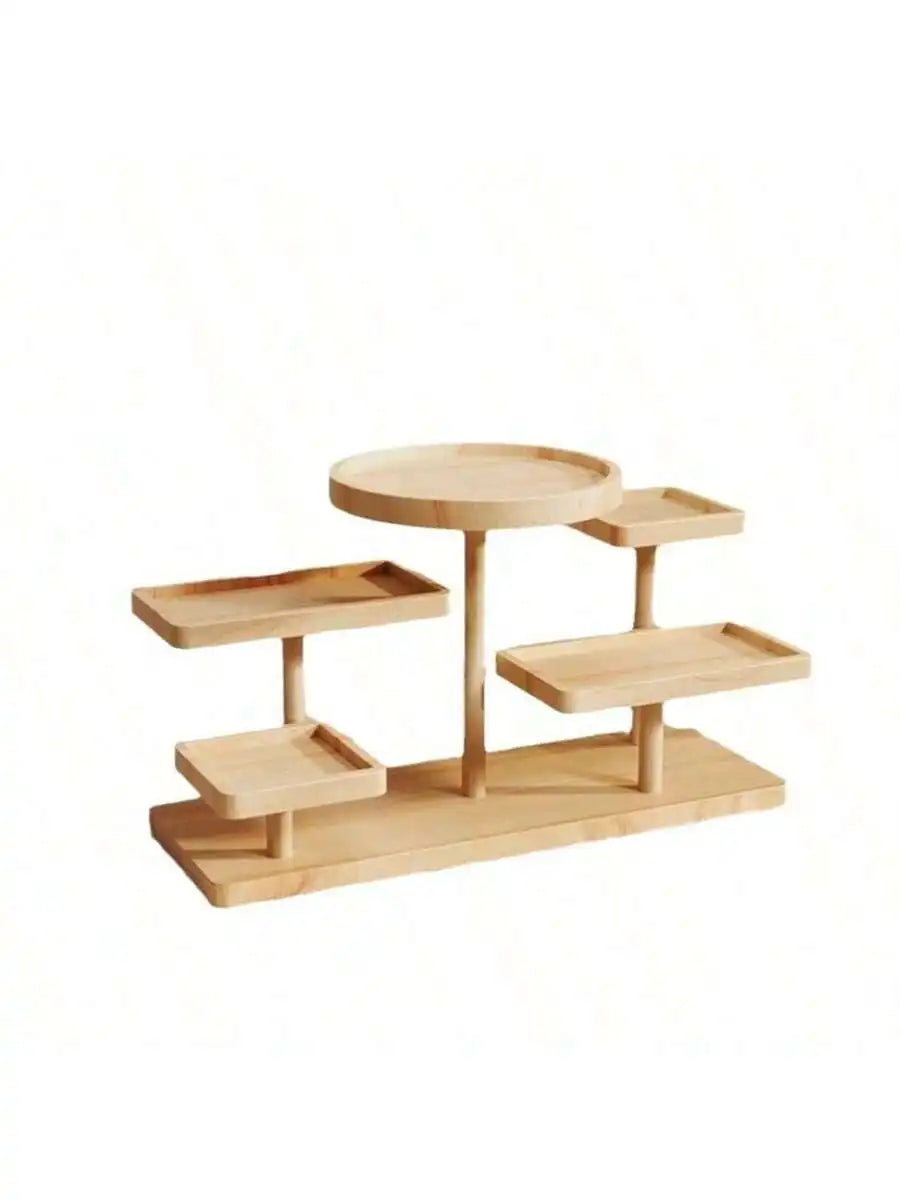 Multi-Layer Wooden Display Rack