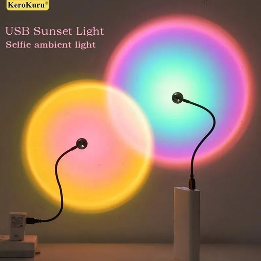 USB Sunset Rainbow Projector Light