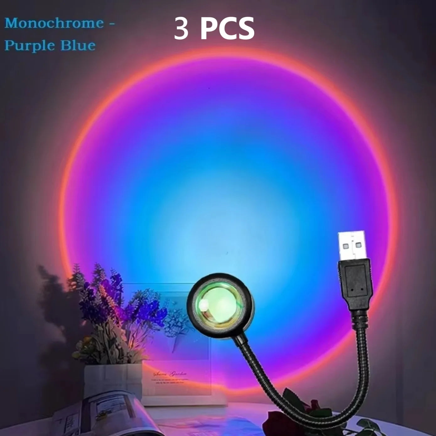 USB Sunset Rainbow Projector Light