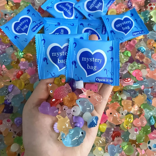 Glow in the Dark Mini Resin Blind Bags Animals & Mushrooms