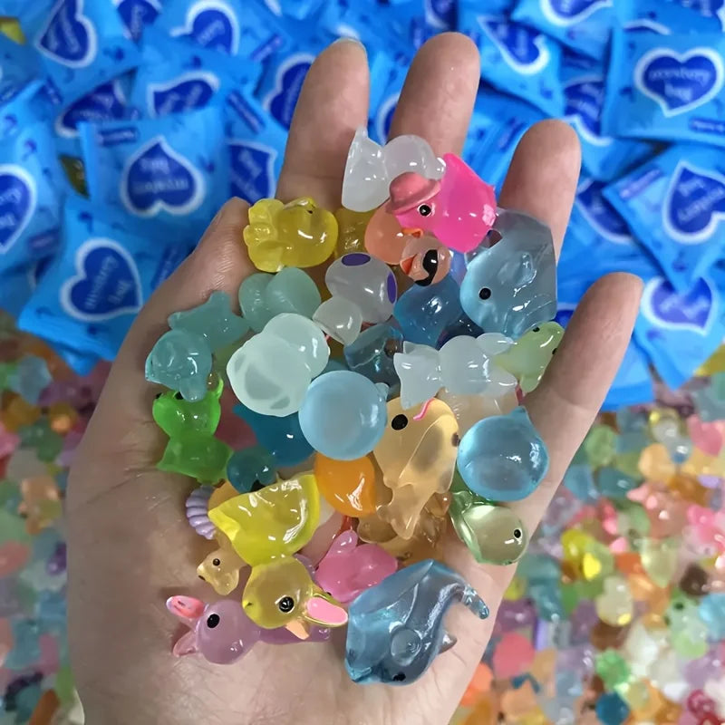 Glow in the Dark Mini Resin Blind Bags Animals & Mushrooms