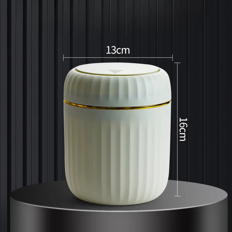 Mini Desktop Trash Can with Lid