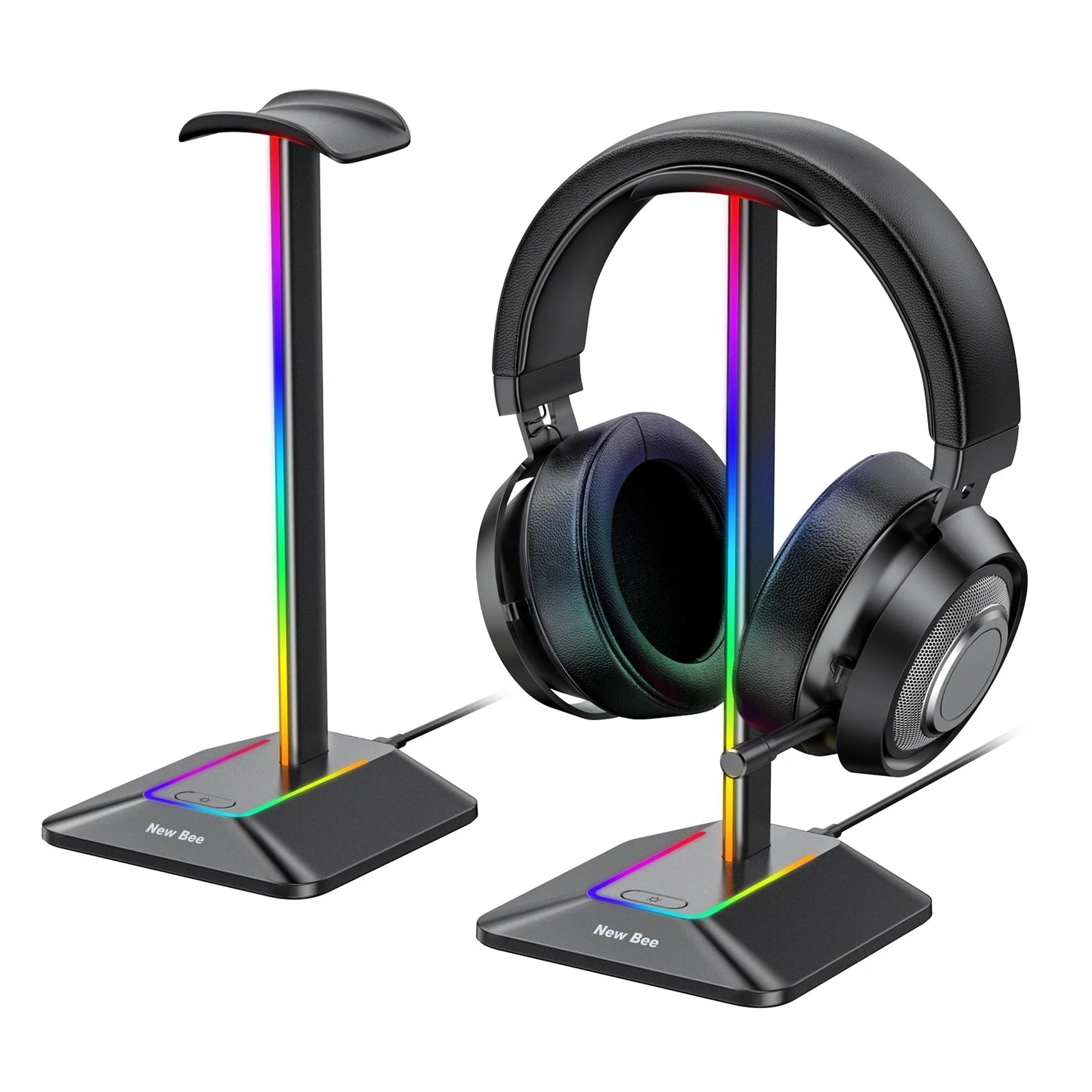 RGB Gaming Headphone Stand with USB Ports