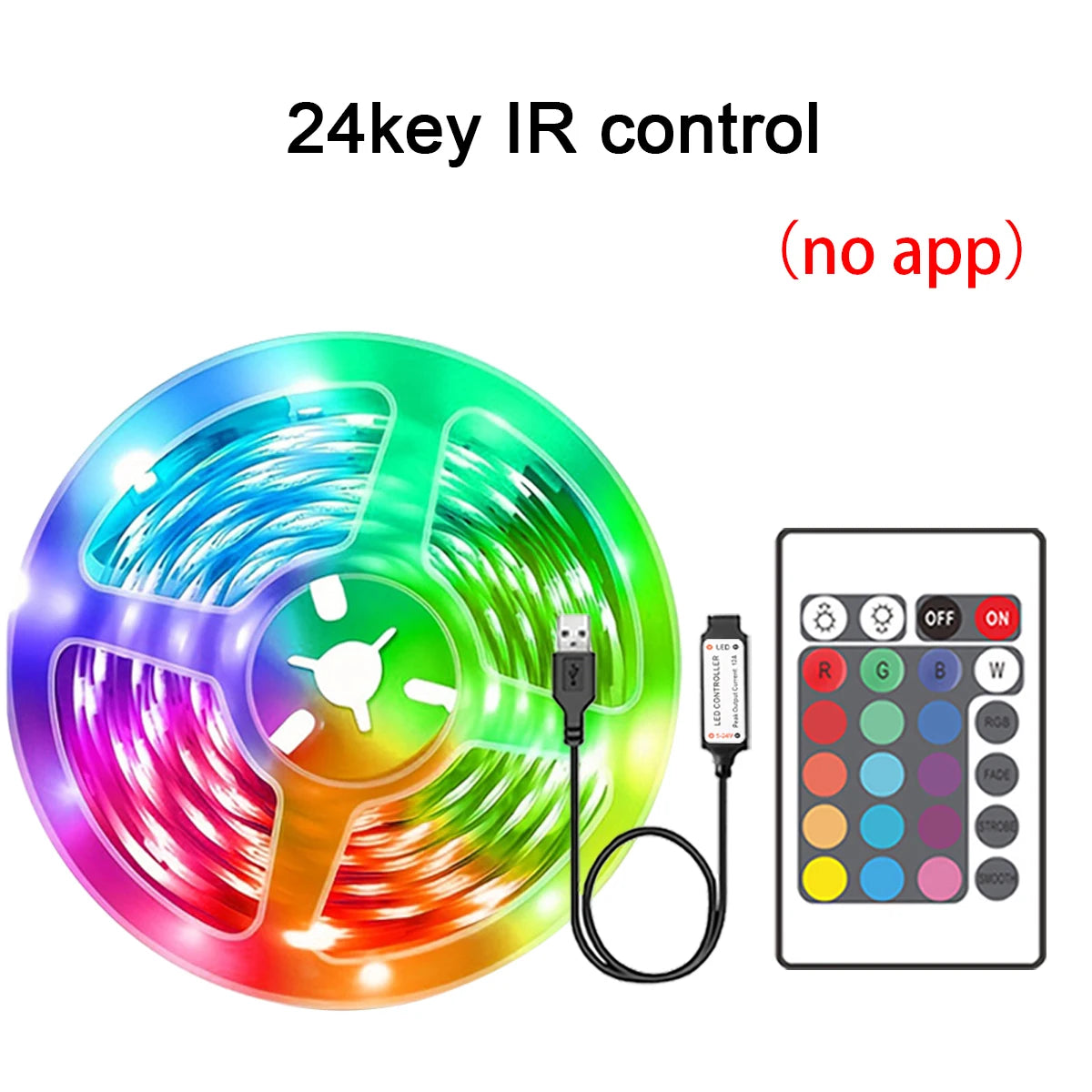 RGB LED Strip Lights - App Controlled