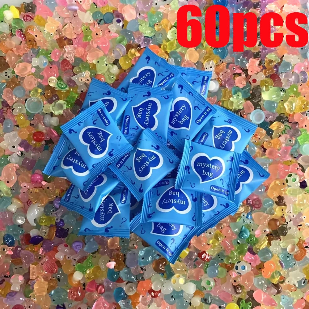 Glow in the Dark Mini Resin Blind Bags Animals & Mushrooms